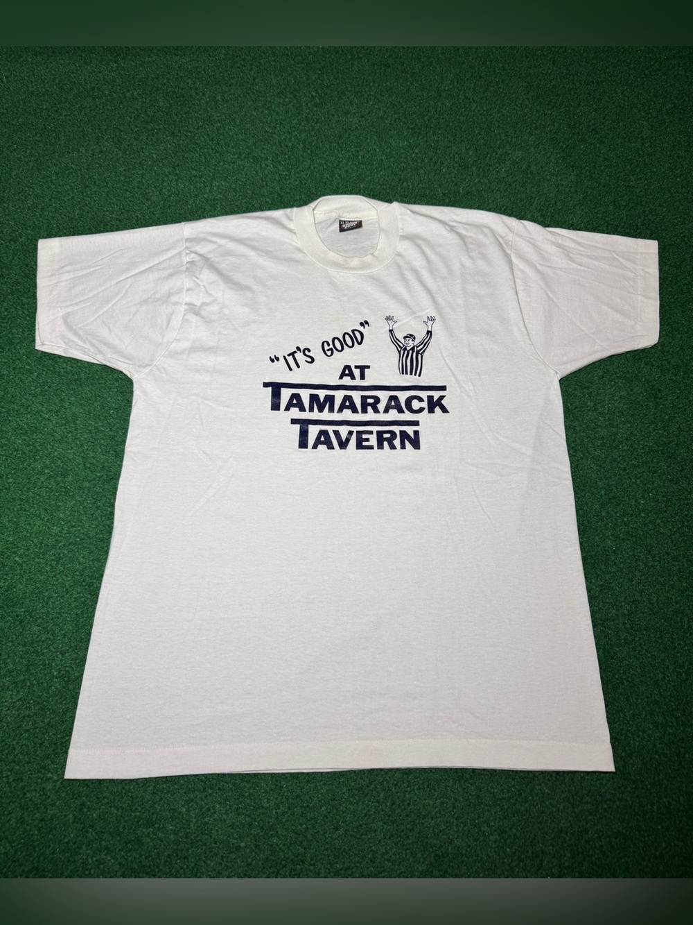 Tamarack Tavern Vintage T Shirt Its Good Field Goal 90s Football L/XL Bar Shirt